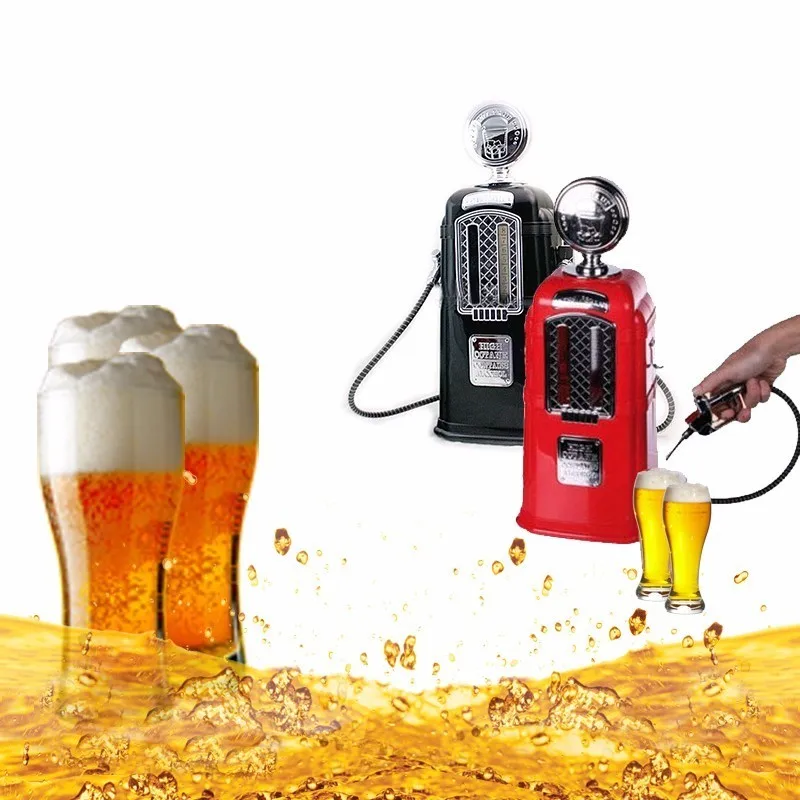 

Double Guns Liquor Pump Gas Station Black Beer Dispenser Alcohol Liquid Soft Drink Beverage Dispenser Machine Bar Beer Tools