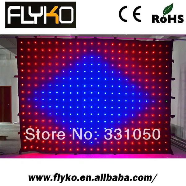 

special p18 led video curtain party stage backdrop