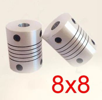 

30pcs/lot 8x8 CNC Motor Jaw Shaft Coupler screw encoder 8mm to 8mm 8 to 8 Flexible Coupling 19mm OD 25mm length