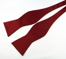 RBOCOTT Bow Ties Self Tie Men’s Fashion Solid Color Bowtie Adjustable Business Wedding Papillon For Men Accessories