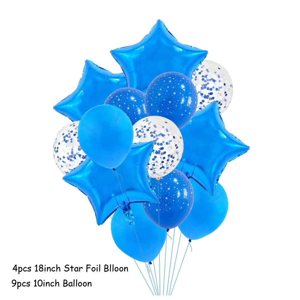 YORIWOO Макарон конфетти для воздушного шара Baby Shower Boy латексный шар 1 год набор
