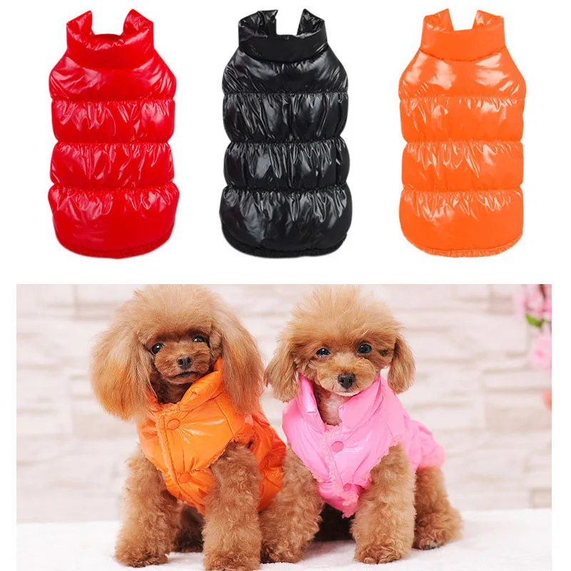 Chicdog Pet Costume Dog Clothes Clothes Warm Winter Clothing Cotton Padded Vest For Large Small