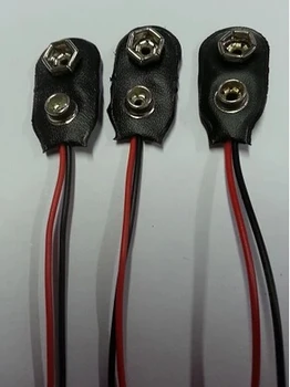 

100PCS 9V Battery Snap Connector clip Lead Wires holder 15CM Connector