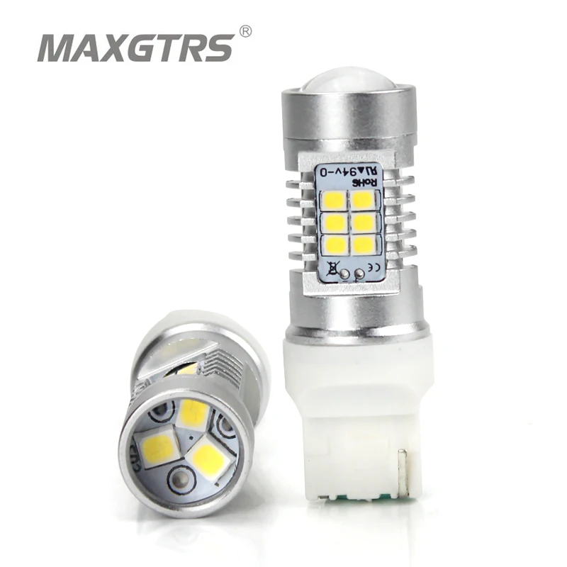 2 шт. Автомобильные светодиодные лампы MAXGTRS T20 W21W 7440|car amber lights|car lightbulb led |