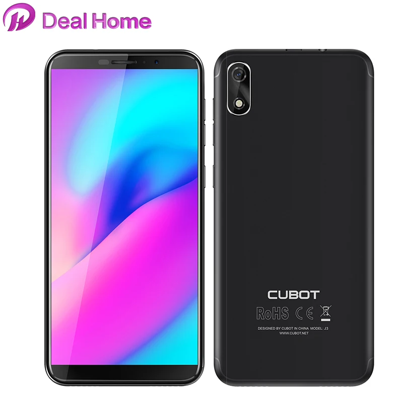 

Original Cubot J3 Android Go 18:9 Full Screen 1GB 16GB 5.0 Inch MT6580 Quad-Core Smartphone 2000mAh 3G Face ID Dual Sim Celular