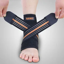 Ткацкий эластичный нейлоновый ремешок фиксирующая поддержка лодыжки бадминтон баскетбол футбол, таэквондо фитнес пятки протектор тренажерного зала оборудование