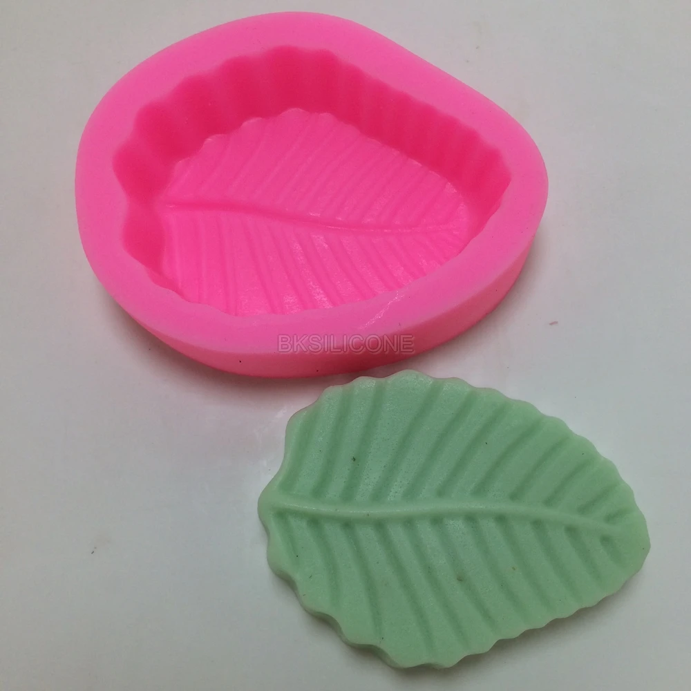 BN002 Leaf Silicone Mould soap moldsin Cake Molds from Home & Garden on
