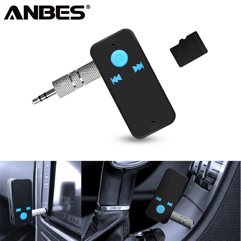 

Bluetooth Receiver 3 in 1 Wireless 4.0 USB Bluetooth Adapter 3.5mm Audio Jack TF Card Reader MIC Call Support For Car Speaker