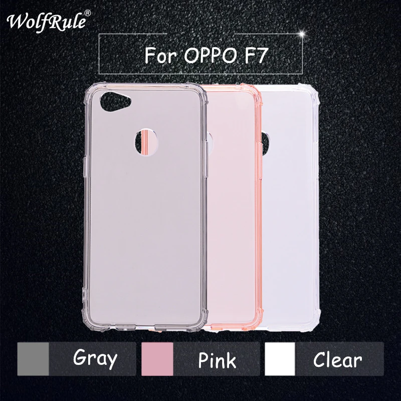 

WolfRule OPPO F7 Case OPPO F7 Original Cover Soft Transparent TPU Protective Funda For OPPO F7 Anti knock Clear Cases 6.23"
