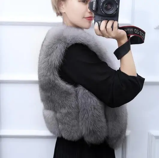 Пушистые зимние женские пальто из искусственного меха жилет из искусственного меха меховые жилетки женские куртки плюс размер пушистый искусственный мех жилет Z110