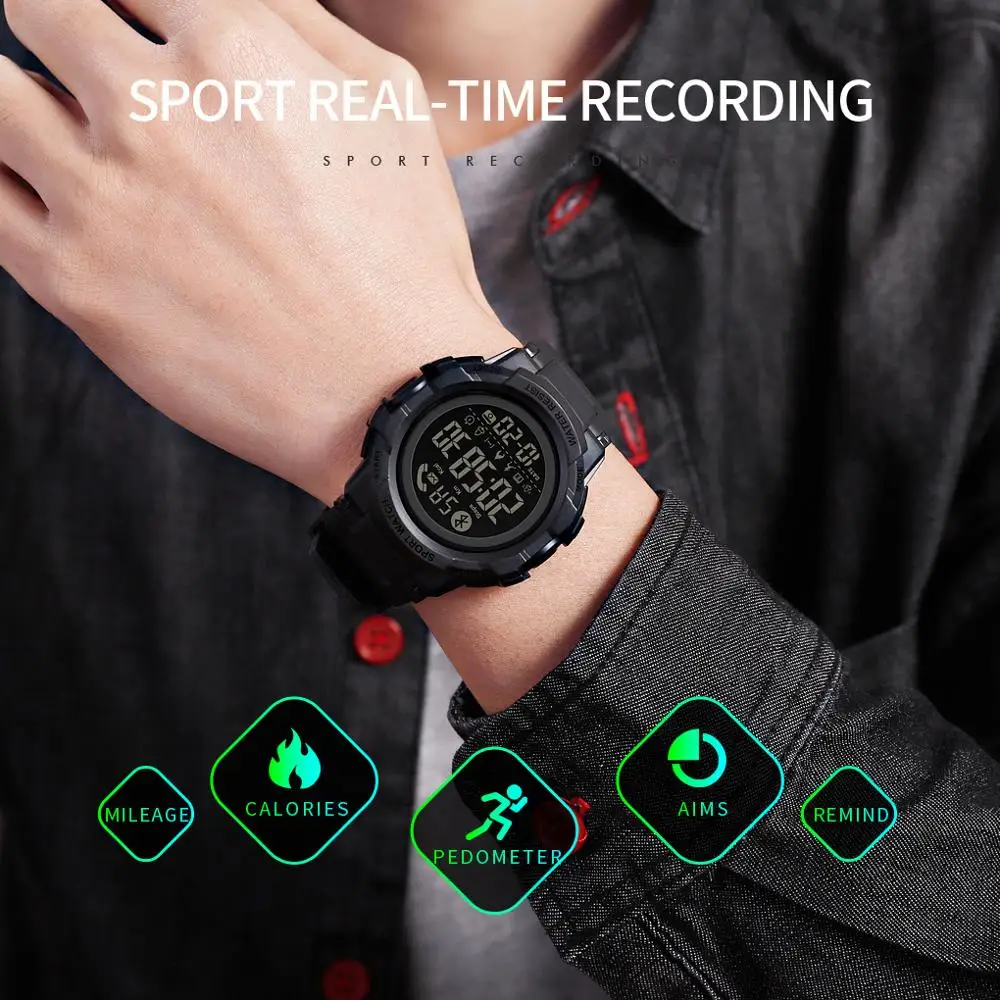  SKMEI Fashion Smart Watch Men Bluetooth Wrist Smartwatch Mens Call APP Message Reminder reloj intel - 33062038447