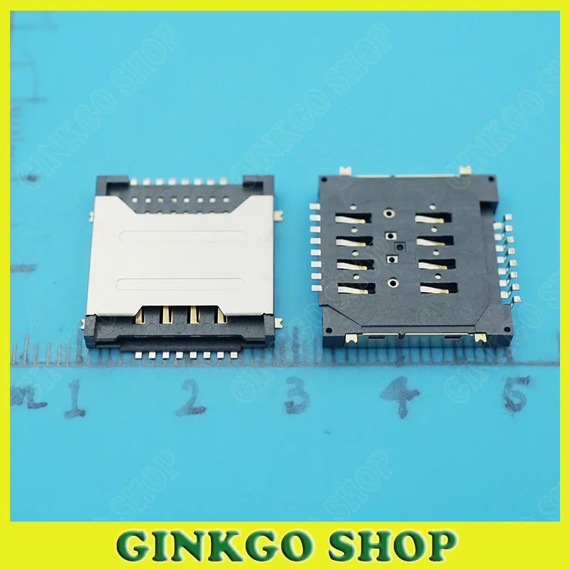 10 шт./лот двойной держатель слота для сим-карты Разъем лотка Lenovo A780 A520 A580 S850E A690 A800