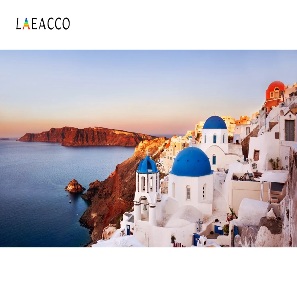 Laeacco фотофоны Приморский Пейзаж дом отдых индивидуальные фотографические фоны для вечерние фотостудии