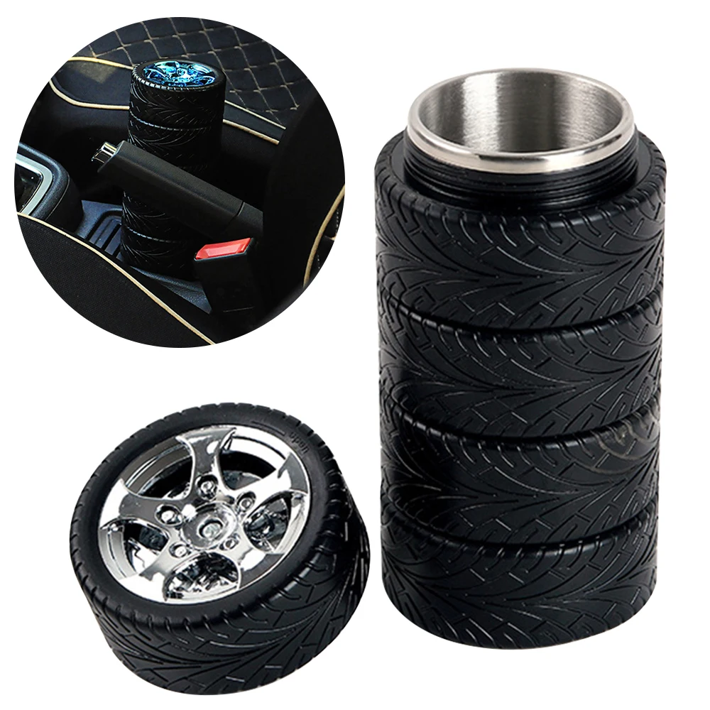 

320ml Car Tire Shape Stainless Steel Vacuum Flasks Thermos Cups Creative Coffee Tea Milk Travel Mug Thermal Insulation Bottle