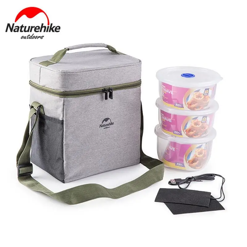 Портативный Ланч бокс Naturehike изолированная сумка для обеда большая емкость термо