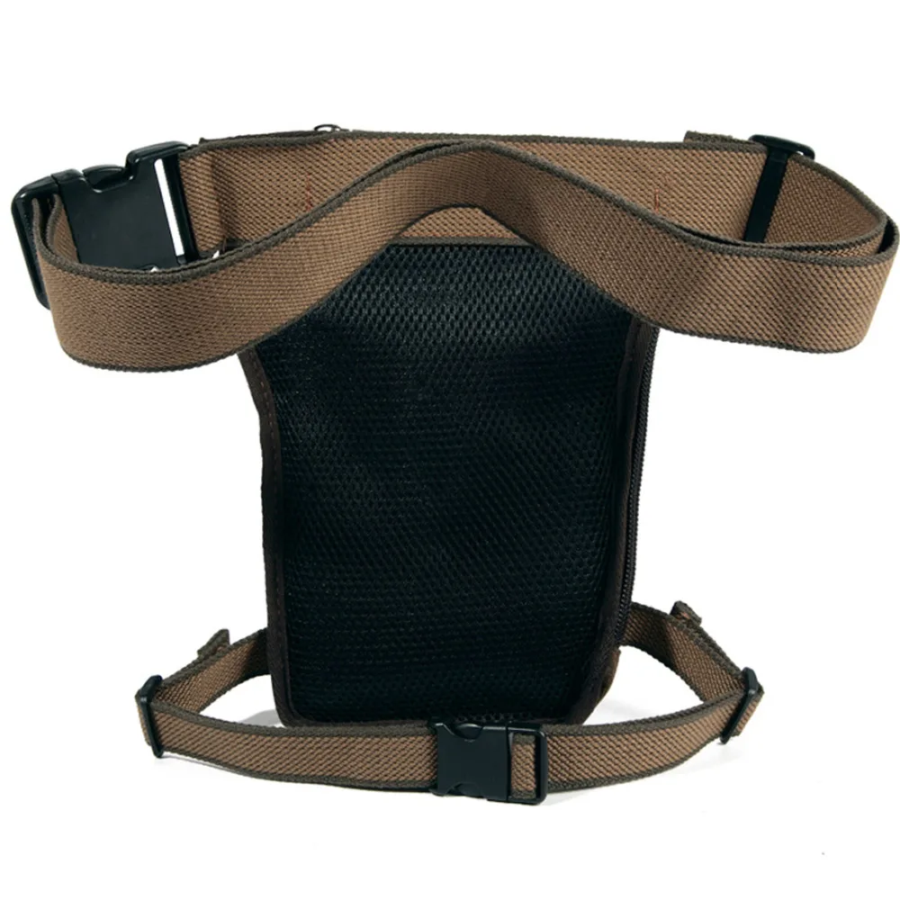 Norbinus الرجال الخصر حزمة قماش حقيبة متدلية من الوسط على الساق حزام الورك بوم دراجة نارية Crossbody أكياس للرجال الكتف السفر الفخذ الحقيبة فاني حقيب...