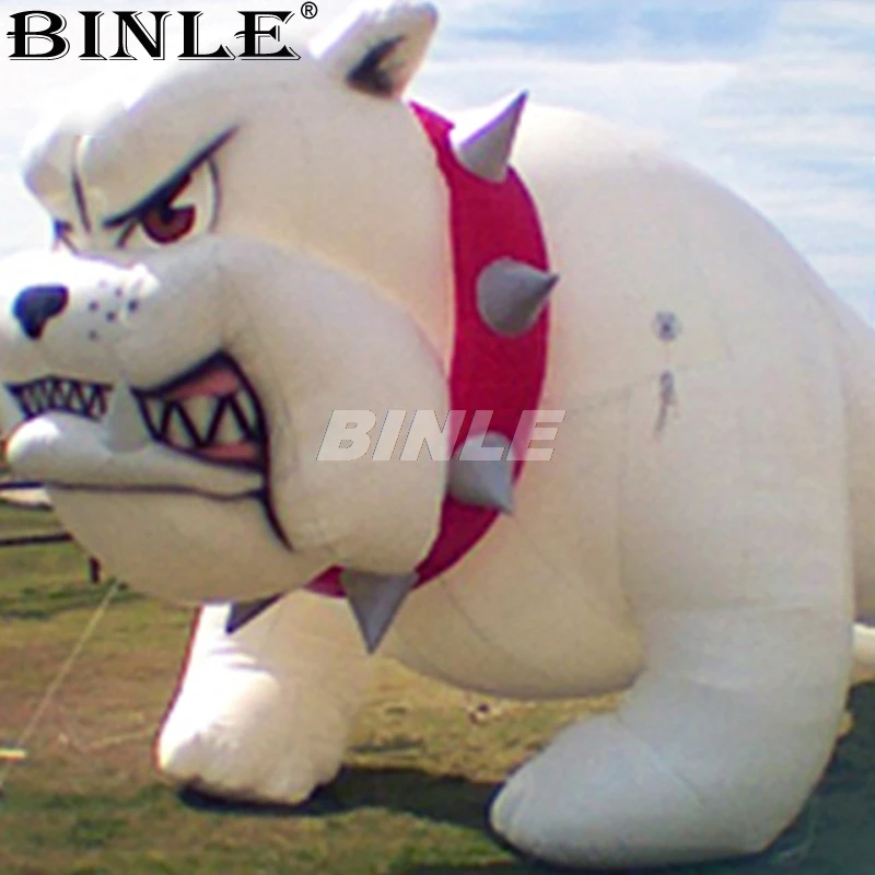 Hot sale 3mlong fiercely giant inflatable dog advertising inflatable