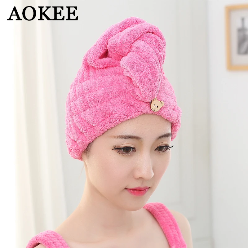 Buy Hair Towel 1pc Womens Girls Magic Hair Drying Hat