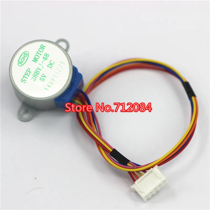 

1/64 5V 4-phase 5-wire stepper motor gear motor step motor 28BYJ-48-5V,Micro Mini Electric Step Motor