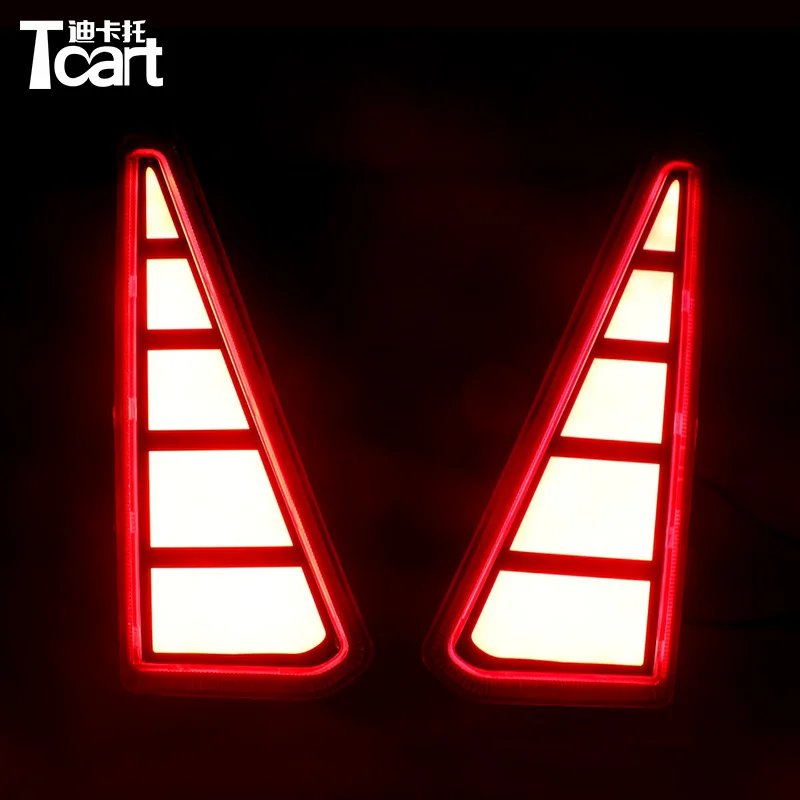 Tcart 2 шт. мульти функции Автомобильный светодиодный задний противотуманный