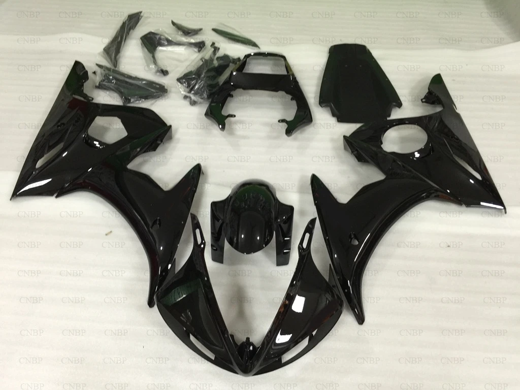 

Black Bodywork for YZFR6 YZF R6 YZF-R6 YZF600 600 cc 2003 2004 03 04 Fairing Body Kit