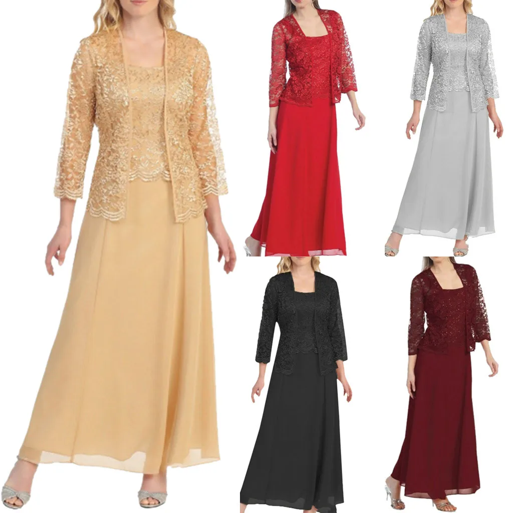 

Women's summer dresses Fashion Long Sleeve Hollow Out Lace Patchwork Solid Loose Hem Casual Dress large size women's dresses