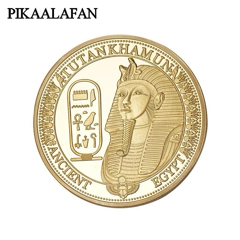 PIKAALAFAN plaqué or/argent pièces de monnaie ancienne egypte Sphinx conception pièces de copie pour cadeau de Collection pièce de défi commémorative
