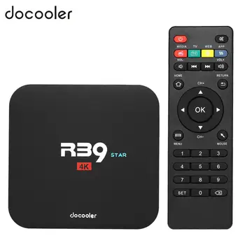 

Docooler R39 STAR Smart TV Box Android 7.1 RK3229 Quad Core UHD 4K H.265 2GB 16GB DLNA WiFi TV Box LAN HD Media Player EU Plug