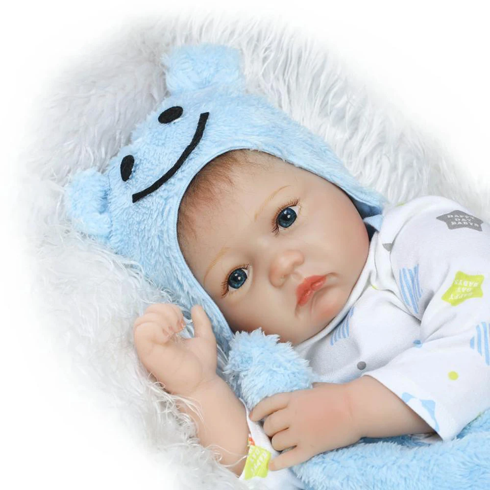 

NEW 22inch Cute Reborn Baby Rebirth Doll Kids Gift Cloth Material Body GIFT toys for Children