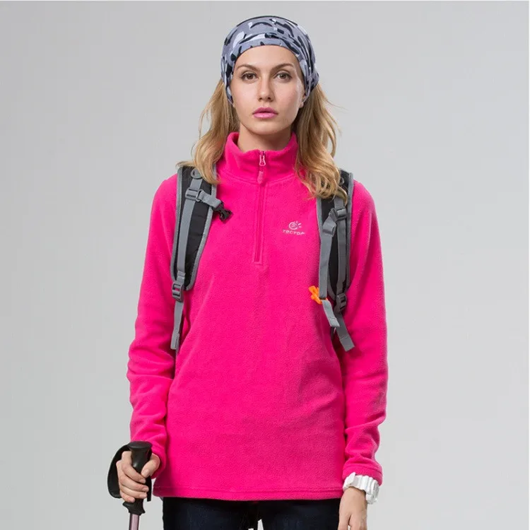 Мужская Женская зимняя флисовая мягкая куртка спортивные куртки TECTOP для походов, кемпинга, лыж, треккинга мужская женская зимняя одежда