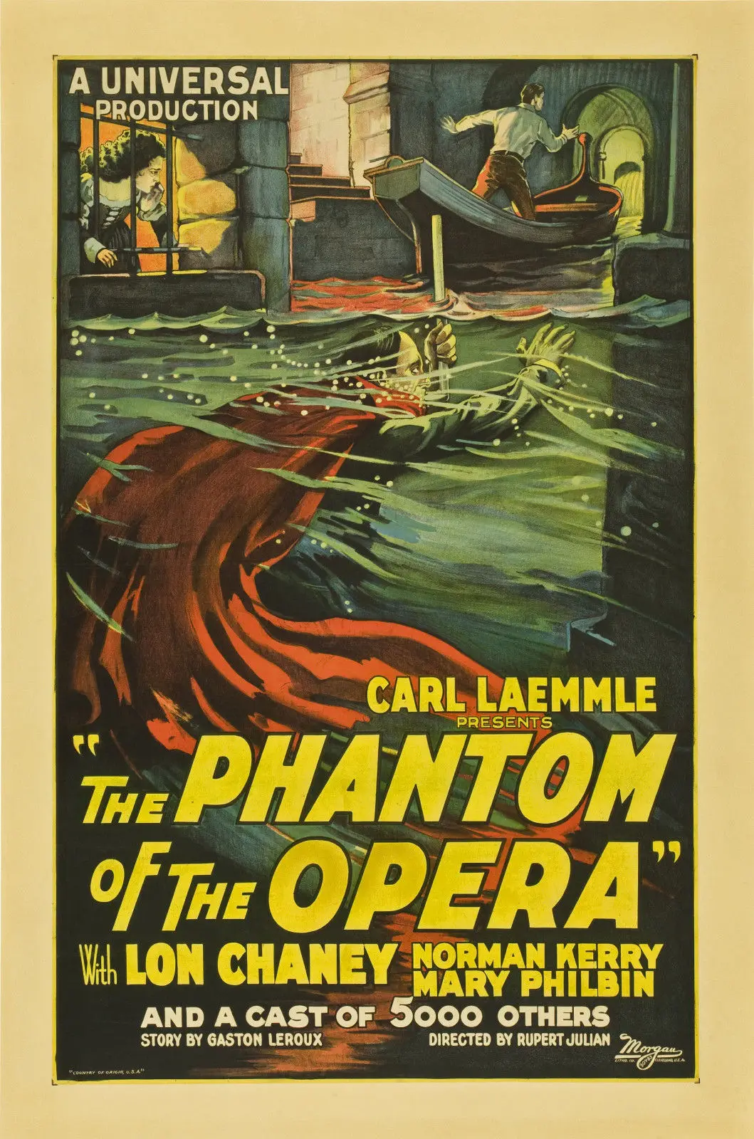 Q0122 Плакаты и принтами &quotПризрак оперы&quot (1925) классика пленка художественный