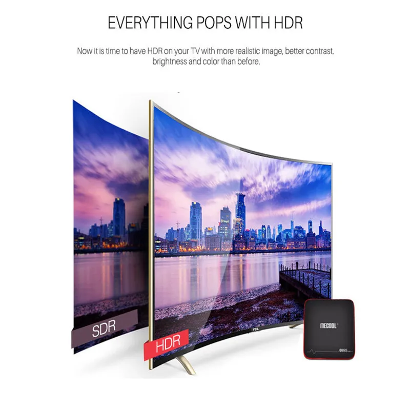 Android TV Box 7.1 2GB RAM 16GB ROM Streaming Media Player Smart TV Box Support HDMI/H.265/ WiFi 2.64G Android Set TV Box