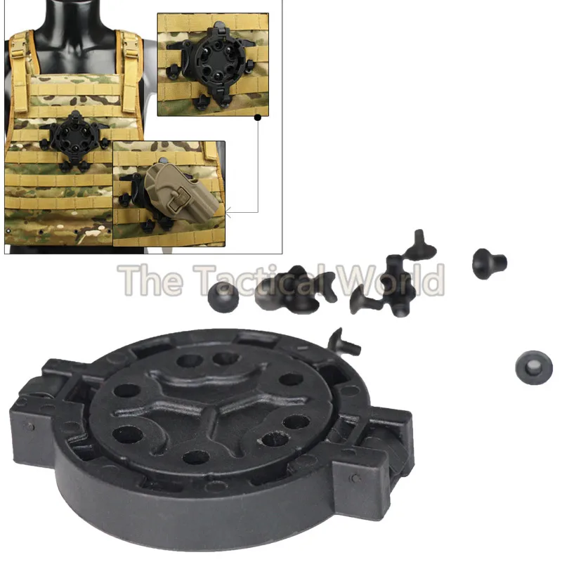 Охотничий Тактический кобура Airsoft Mount SERPA Black Tan быстроразъемный набор QD адаптер