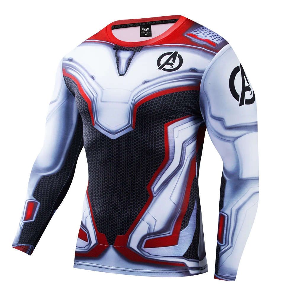 

Tide Sweat releasing Fast drying Man shirt Fitness clothes Highlight Muscle Line Long Sleeve blouse Sexy body Shape Tight Tee