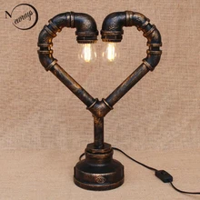 Промышленная Паровая лампа в стиле панк с сердечками, настольная лампа, современная лампа e27/e26 110 V-220 V, бра для спальни, прикроватная мастерская, офисный бар, кафе