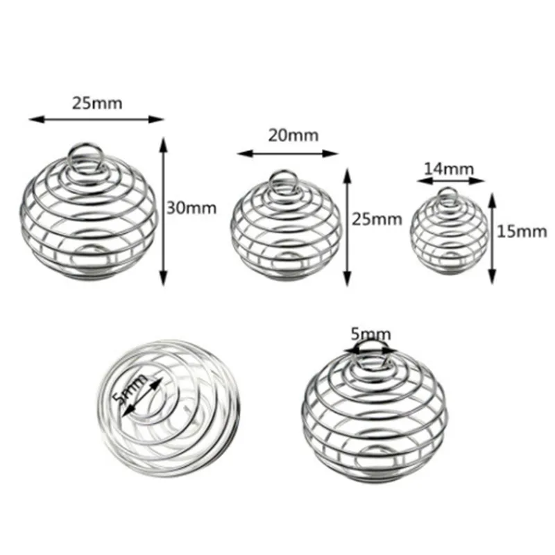 30 шт./компл. с серебряным покрытием солнцезащитные очки с круглой спираль бусины кулоны клетки Модные украшения DIY компонент подвески
