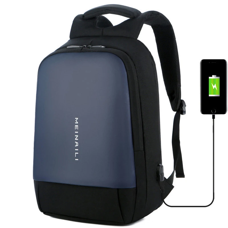 

New Laptop Backpack Men 15.6 inch Office Work Men Backpack Business Bag Unisex Black Ultralight Backpack Thin Back Pack