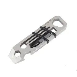 EDC gear Multi-function Tool Нержавеющая Сталь Гаечный ключ Отвертка открывалка для бутылок