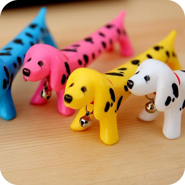 Special Offers Creative pen cute 3D dots dog ball point pen puppy ballpoint pen student Spotty Korea Stationery Pen Kids Gift
