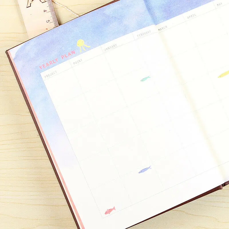 365 планируемый блокнот А5 блокнот бумажный планировщик Bullet Journal Agenda школьный дневник записная книжка календарь путешествия блокнот