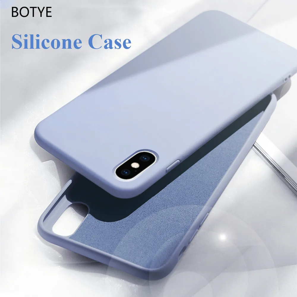 

Original For iPhone 6 8 7 Plus Shell Case For iPhone XS Max Case Cover Silicone Soft Phone Case For iPhone X XR Case Cover Coque
