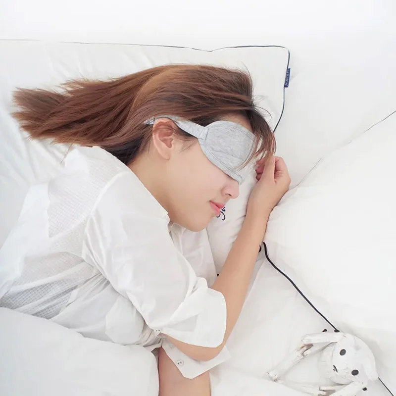 Eye Mask Original Youpin 8H Eye mask Travel Office Sleeping Rest Aid Portable Breathable Sleep Goggles Cover Feel cool ice Cotton