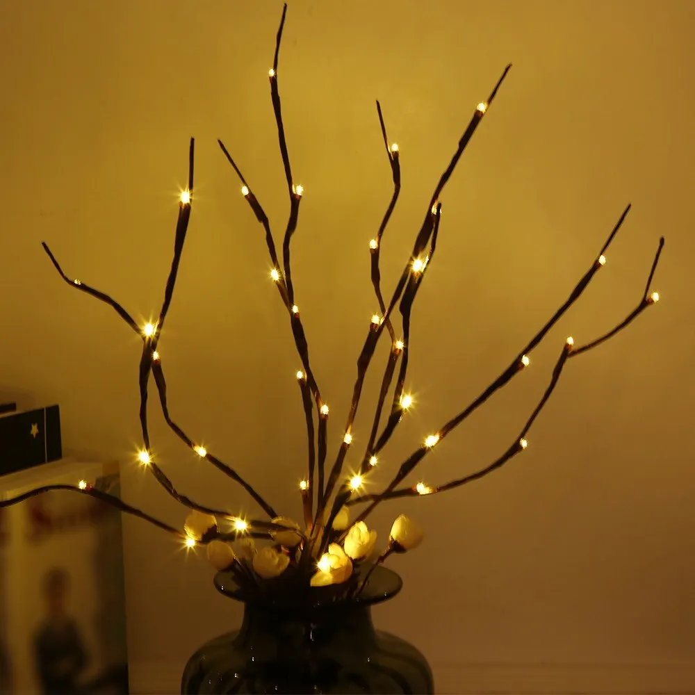 Creative Tree Branch Vase LED Lamp 2 Pack 20Leds/Pcs Branch Table