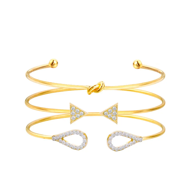 very simple wind bracelet, female leaf knot, geometric bracelet