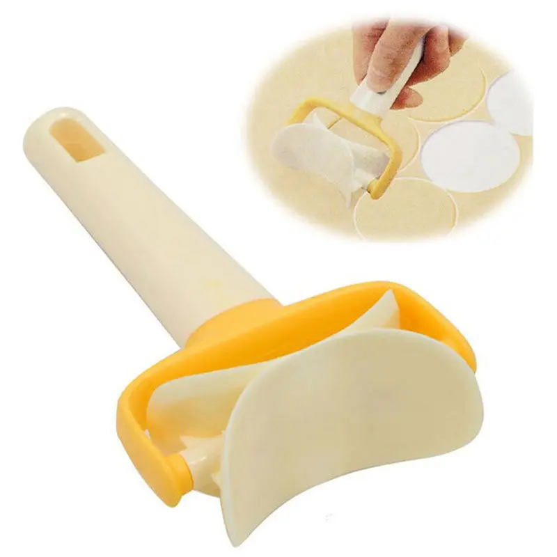

Portable Brief Round Roller Cutter Dumpling Biscuit Kitchen Mold Tool Machine Plastic Cookie Lifter Dumpling Maker Eco-Friendly