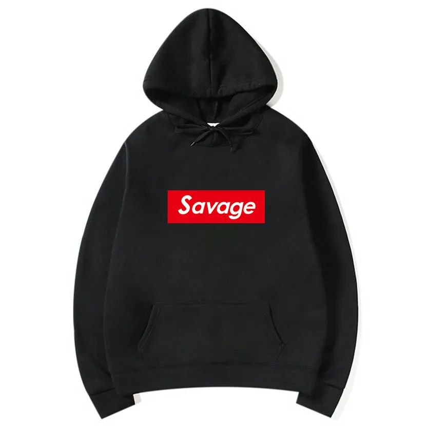 

2019 New Savage Men Hoodies Suprem Hoodies Fashion Printing Cotton 1:1 Casual Sweatshirts Men Funny Letter Print Hoodies S-XXXL