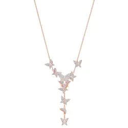 SWA RO 2019 Новый LILIA Y-necklace Оригинал 1:1 женский элегантный и яркий бабочка отправить маме подруге романтический подарок на день рождения