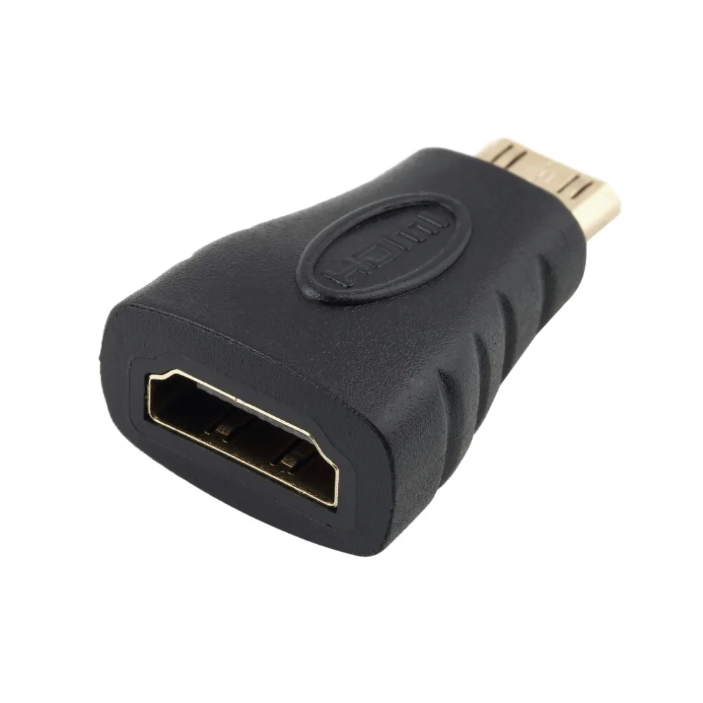 Мини HDMI к HDMI адаптер Женский к Мужской конвертер для HDMI HD 1080 P Кабельный адаптер для HDTV Позолоченный разъем HD
