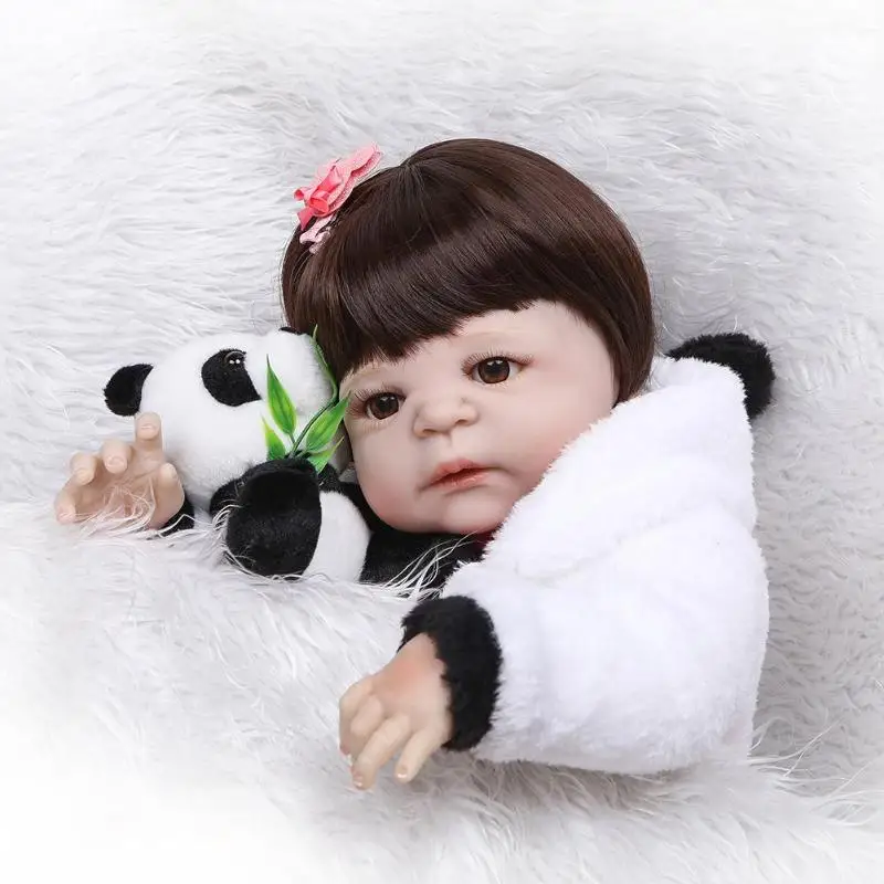 NPK Reborn Baby Doll 22in имитация новорожденных девочек Мягкая силиконовая игрушка