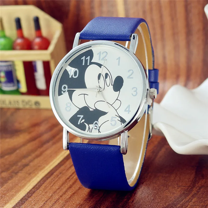 Низкая цена, высокое качество детские часы «Микки» модная детская Кварцевые наручные часы модная детская одежда часы для мальчиков и